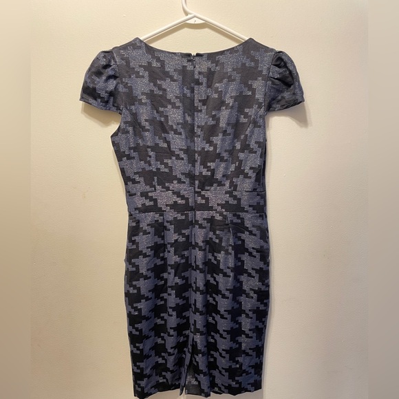 Nine West metallic houndstooth jacquard sheath dress with front pockets - Picture 8 of 8